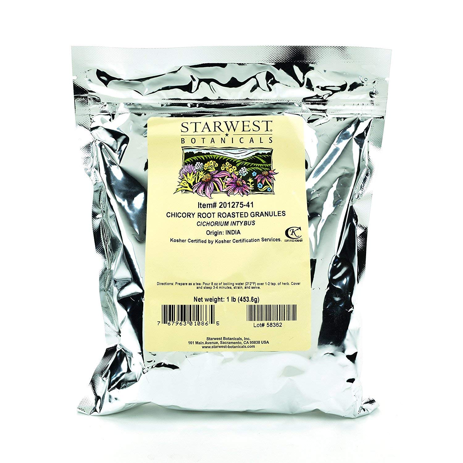 STARWEST BOTANICALS CHICORY ROOT ROASTED GRANULES